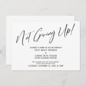 Invitation Une Typographie Élégante Qui N'Abandonne Pas ! Ret (Devant / Derrière)