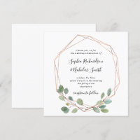 Une végétation simple d'eucalyptus | Rose Gold Geo