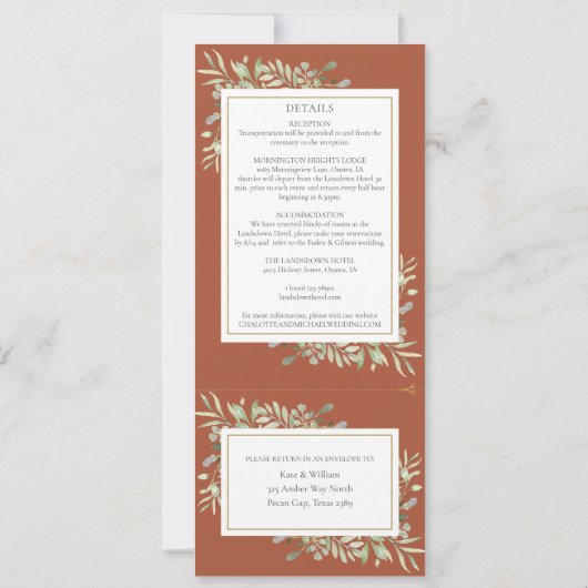 Invitation Une végétation toute en terre cuite en un seul Fai (Dos)