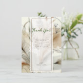 Invitation Une verdure agitée Botanique moderne Merci Boho (Debout devant)