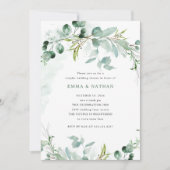 Invitation Une verdure élégante | Douche Couples (Devant)