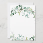 Invitation Une verdure élégante | FÊTE DES MARIÉES (Dos)