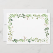 Invitation Une verdure simple | Douche Couples (Dos)