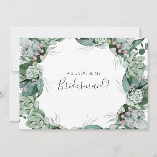 Invitation Une verdure succulente | Fiche de proposition de B (Devant)