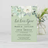 Invitation Une verdure succulente laisser l'amour grandir Mar (Debout devant)