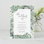 Invitation Une verdure succulente | Le Mariage De L'Invitatio (Debout devant)
