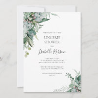 Une verdure succulente | Lingerie Shower Invitatio