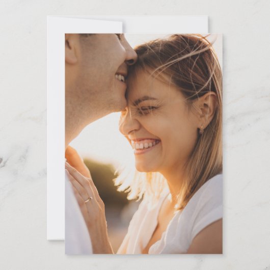 Invitation Une verdure succulente | Mariage Décontracté photo (Dos)