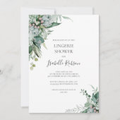 Invitation Une verdure succulente | Sage Green Lingerie Douch (Devant)