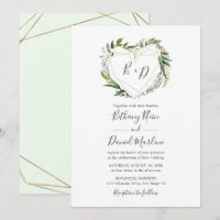 Une verdure tendance avec Mariage de coeur géométr