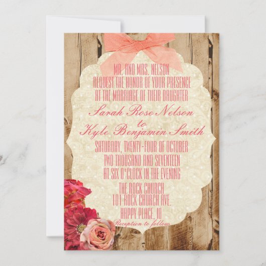 Invitation Une véritable histoire d'amour (Devant)