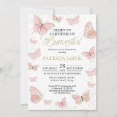 Invitation Une vie de Fête des mariées de papillons (Devant)