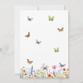 Invitation Une vie de papillons 12e anniversaire de Mariage (Dos)