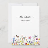 Invitation Une vie de papillons en un seul Mariage (Dos)