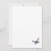 Invitation Une vie de papillons Fleur sauvage Fête des mariée (Dos)