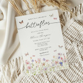 Invitation Une vie de papillons Fleur sauvage Fête des mariée