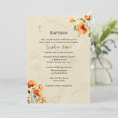 Invitation Une vie éclairée Baptême chrétien orthodoxe (Debout devant)