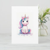 Invitation unicorn (Debout devant)