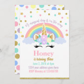 Invitation Unicorn (Devant / Derrière)
