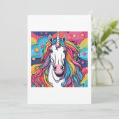 Invitation unicorn (Debout devant)