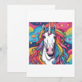 Invitation unicorn (Devant / Derrière)