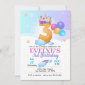 Invitation Unicorn, 3e anniversaire de l'Unicorn (Devant)