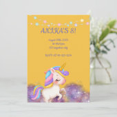 INVITATION UNICORN ANNIVERSAIRE (Debout devant)