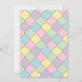 Invitation Unicorn Anniversaire fille (Dos)