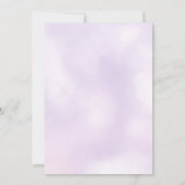 Invitation Unicorn Balloon Party / Fille sur son chemin Baby  (Dos)