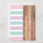 Invitation Unicorn & Baseball Joint Boy Girl Anniversaire Spo (Dos)