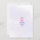 Invitation Unicorn Birthday Party, Rainbow & Clouds for Kids (Dos)