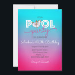 Invitation Unicorn Float Summer Pool 40th Birthday Party<br><div class="desc">Célébrez votre 40e anniversaire cet été à la piscine avec vos amis préférés. Ces invitations seront un complément coloré à votre journée spéciale.</div>