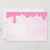 Invitation Unicorn inoubliable Donut Sweet 4e anniversaire (Dos)