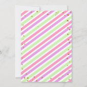 Invitation Unicorn Magical Rose or Rainbow Girl Anniversaire (Dos)