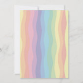 Invitation Unicorn Parties scintillant et Gold Anniversaire d (Dos)