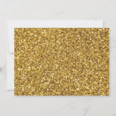 Invitation Unicorn Party Gold Magique Anniversaire (Dos)