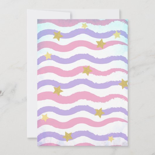 Invitation Unicorn Pool Party (Dos)