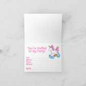 Invitation Unicorn Rainbow 5e anniversaire (Intérieur)