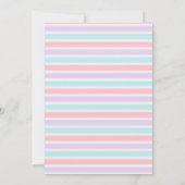 Invitation Unicorn Rainbow Sparkles Gold Anniversaire (Dos)