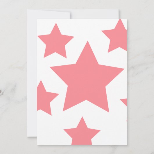 Invitation Unicorn Rose Stars Main Drathday Party (Dos)