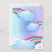 Invitation Unicorn, Unicorn 6e anniversaire (Dos)