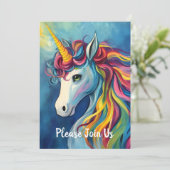 Invitation Unicorne (Debout devant)