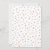 Invitation Unicorne 1er anniversaire - Rose Gold Pink (Dos)