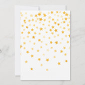 Invitation Unicorne à ailes magiques aux accents d'étoiles do (Dos)