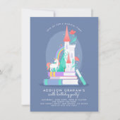Invitation Unicorne & Castle Fairytale fête d'anniversaire (Devant)