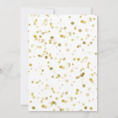 Invitation Unicorne de Noël Poinsettia avec Font Rouge (Dos)