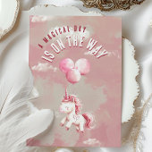 Invitation Unicorne enchantée - Fête de premier anniversaire