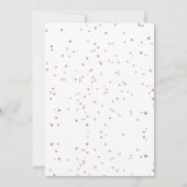 Invitation Unicorne magique florale moderne 1er anniversaire (Dos)