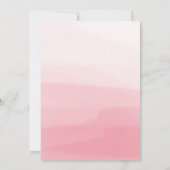 Invitation Unicorne mystique | Baby shower rose floral fille (Dos)