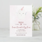 Invitation Unicorne OEuf de Pâques Brunch & OEuf Chasse Invit (Debout devant)